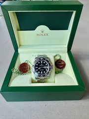 Rolex GMT-Master II 116710LN Silver Oyster Bracelet with Black Bezel