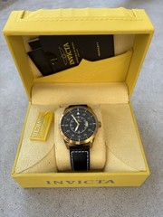 Invicta I-Force Men’s Gold-Tone Black Dial Quartz Watch 19260