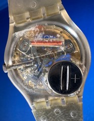 Vintage 1988 Swatch Watch GX102 “Golden Sphere” Original Extremely Rare, Nice!
