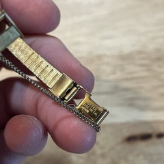 Vintage Seiko Quartz Watch Womens 13mm Gold Tone 2120-6319 Needs Battery