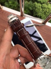 MIDO Commander Automatic Chronometer Day Date Watch 40mm Leather Strap