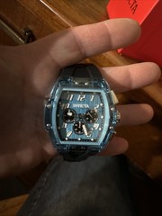 New Invicta S1 Rally Kinesia Anatomic 47mm Men’s Watch Clear Blue Black 50085