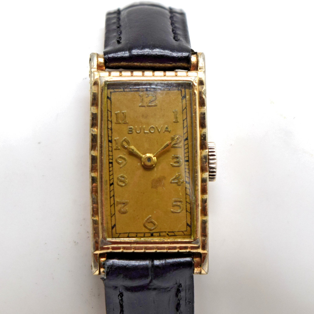 Rare Vintage 1935 Bulova Deauville 10K GF Art Deco 17J 6AF Men’s Watch – Runs