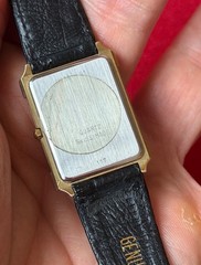 Rare Favre-Leuba Geneve Tank 0856-51 Swiss quartz gold plated 10mic 30x22mm