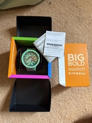 Swatch Big Bold Sb01G101 Fresh Squeeze New
