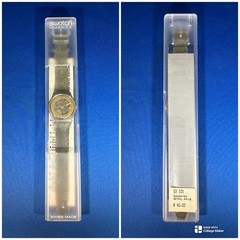 Vintage 1988 Swatch Watch GX102 “Golden Sphere” Original Extremely Rare, Nice!