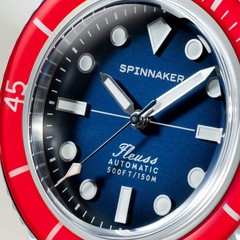 Fleuss 40 Automatic Red & Blue / Stainless Steel Blue Dial Wristwatch SP-5133-DD