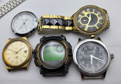 Men’s Watch Lot Parts Repair Untested Digital Quartz Vintage Mixed Brands 1.14 l