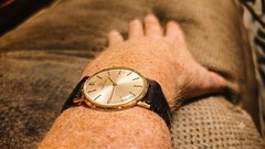 universal geneve ultra thin vintage watch with rare double diamond setting