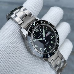Steeldive Steelflier SF787, Pilot, NH36, Sapphire, Lume, Diver, Diving, Bracelet