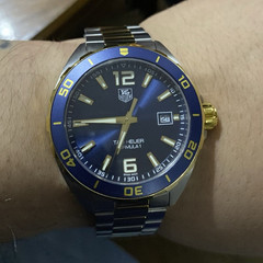 TAG Heuer Formula 1 Quartz 43mm Blue Dial Two-Tone Bracelet Date
