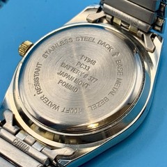 Men’s Dress Quartz Wristwatch Day/Date Two Tone Japan Movt Working New Battery
