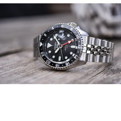 Seiko 5 Sports SSK001K1 SKX Sports Style GMT Black Grape Automatic Black Dial