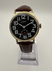 1950’s Rare Vintage Endura Swiss Watch 35mm Military Dial Mechanical Cal 8800 W
