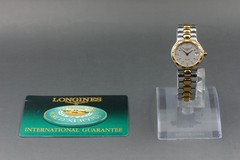 Near MINT w/Paper] LONGINES L1.114.3 Conquest Vintage Quartz Silver Ladies Watch