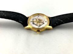 Ladies Image Watches, Inc. California, Flower Watch, Leather Band- New Battery
