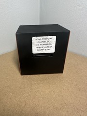 Gianello CS Tonneau Gunmetal Men’s Analog Wristwatch Black Leather Band Box
