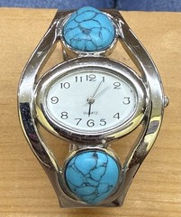 Jennie B Watch – New Old Stock – Faux Turquoise Jennie B Watch – Women’s