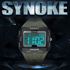 Waterproof Wrist Watch Mens Sports Army Digital Large LED Screen Military Watch
