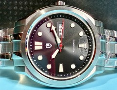 BERNY SUNBURST BLACK DIVER MIYOTA 8205 AUTO SAPPHIRE SUPER C3 SKX STYLE DIAL