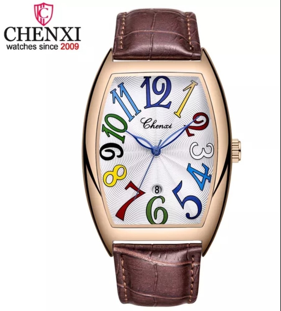  Chenxi  New CX-8217 Top Brand Luxury Men Watches Male Leather Strap.