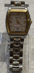 FOSSIL Watch 2 Tone PR5136 Japan Gold Silver 100 Feet Hobert Kitchen Rare