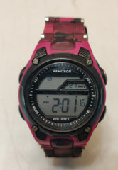 Amitron Women’s Pro-Sport Digital Chronograph Pink & Black Camo Model # 45/6984