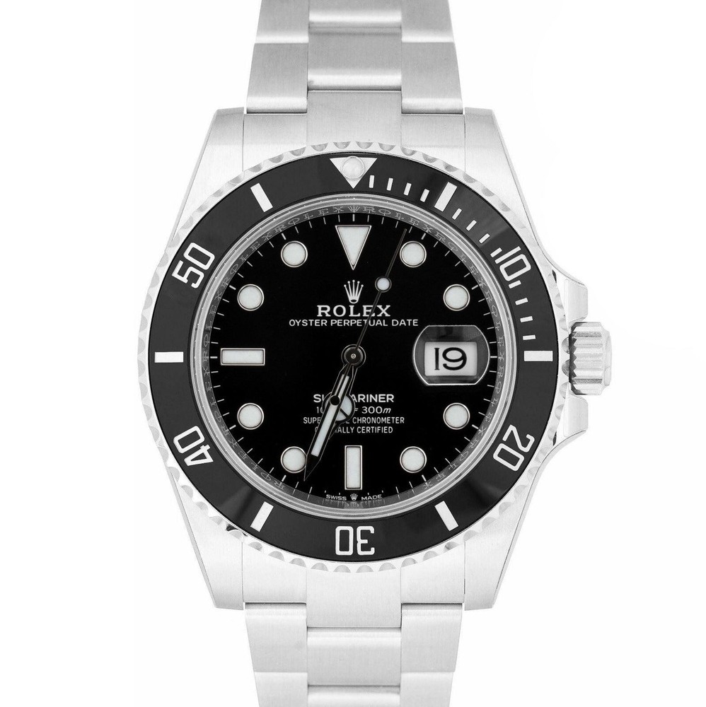 NEW UNWORN PAPERS Rolex Submariner 41mm Date Black Ceramic Watch 126610 LN BOX