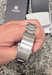 Traska Seafarer 38.5 mm Black Dial Automatic 150m Steel Bracelet Box Papers V3