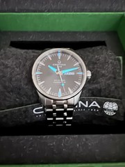 Certina DS Action Day Date Grey Dial Rose Gold Mens Watch C032.430.11.081.01🔥