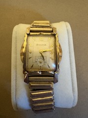 Bulova Art Deco Watch 17 Jew – Gold Filled Case & Bracelet No Crown /Repair Lot