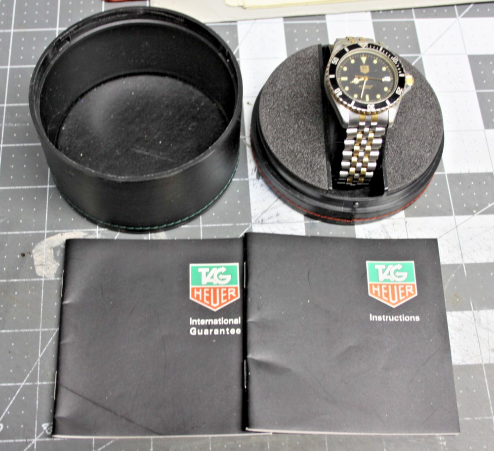 1980’s GENTS TAG HEUER 1000 PROFESSIONAL 200m REF. 980-020D Box & Papers! nice