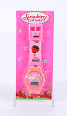 NEW VTG 2004 STRAWBERRY SHORTCAKE LCD Watch Flip-Top Cover General Mills