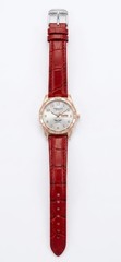 “Chotovelli 6 Figli Women’s Quartz Watch Day Date Rose Gold Red Leather Strap”