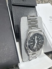 Traska Seafarer 38.5 mm Black Dial Automatic 150m Steel Bracelet Box Papers V3