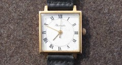 Original-Authentic USSR Soviet Raketa Mechanical Wrist Watch Gilding AU 12.5