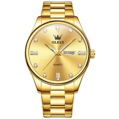 OLEVS Japan Movement Luxury Classics Couples Gift Diamond Quartz Wristwatch 3621