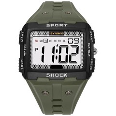 Waterproof Wrist Watch Mens Sports Army Digital Large LED Screen Military Watch