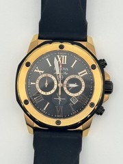 Bulova Marine Star 98B104 Black Dial Silicone Strap Chronograph Men’s Watch 44mm