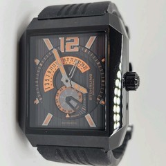 Stuhrling Original Metropolis Automatic Watch Rectangular Black 45mm x 51mm