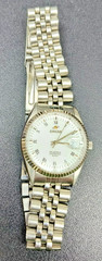 RARE ENICAR 25 Jewels Automatic White Dial Roman Index Watch Vintage Fair Scuffs
