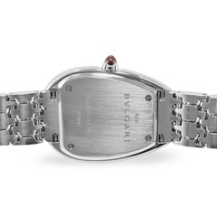 Ladies Bvlgari Serpenti Seduttori 33MM 103952 Steel Black Dial Quartz Watch