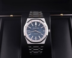 Audemars Piguet Royal Oak 41mm Blue Dial 15400ST Box/Papers Stainless Steel