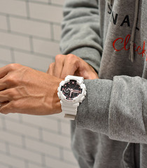 Casio G-Shock GMA-S140M-7ADR White Pink Analog Digital Watch 200M