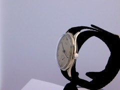 VINTAGE BWC-BRITISH WATCH CO- MILITARY STAINLESS MENS WRISTWATCH SERVICED 1940s