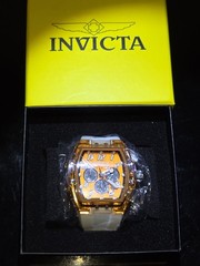 New Invicta S1 Rally Kinesia Anatomic 47mm Men’s Watch Orange Clear White 50082