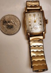 Vintage Art Deco 1950s Bulova Gold Filled Swiss Manual Wind Not Tested