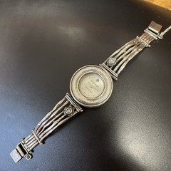 Silpada Artisan Didae 925 Sterling Silver Pearl Flower Watch Bracelet T1315