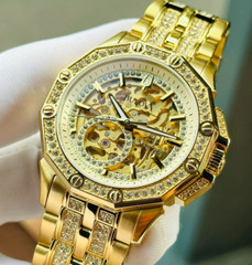 Bulova Octava Automatic Gold Dial Automatic Gold Tone Men’s Watch 98A292