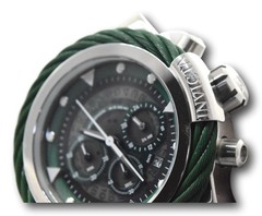 Invicta Bolt Sport Men’s Silver Green 50mm Anatomic Chronograph Watch 27797 RARE